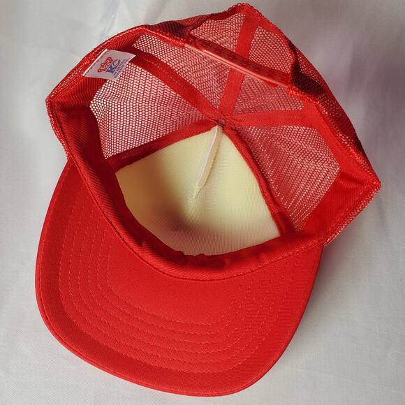 Vintage Jesse James Spider Black Widow Mesh Trucker Hat Red White Snap Back - Picture 8 of 9